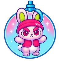 Claw Mart bunny mascot logo